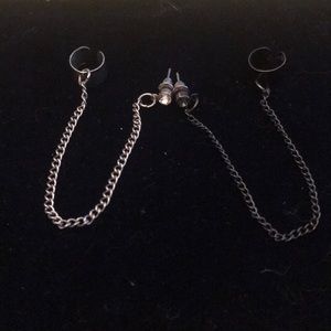 Pair of Cuffed Earrings